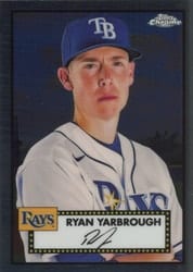 2021 Topps Chrome Platinum Anniversary Base Set Ryan Yarbrough #410 card