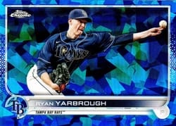 2022 Topps Chrome Update Sapphire Edition Base Set Ryan Yarbrough #US176 card