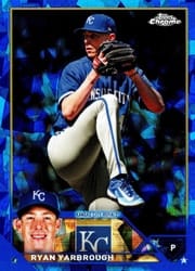 2023 Topps Chrome Update Sapphire Edition Base Set Ryan Yarbrough #USCS87 card