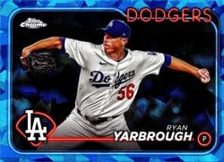 2024 Topps Chrome Update Sapphire Edition Base Set Ryan Yarbrough #USCS68 card