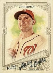 2018 Topps Allen & Ginter Base Set Ryan Zimmerman #76 card