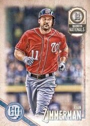 2018 Topps Gypsy Queen Base Set Ryan Zimmerman #58 card
