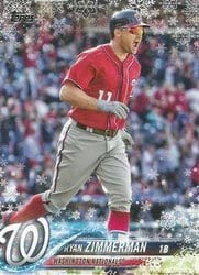 2018 Topps Holiday Base Set Ryan Zimmerman #HMW169 card