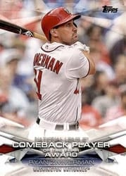 2018 Topps MLB Awards Ryan Zimmerman #MLBA-7 card