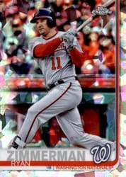 2019 Topps Chrome Sapphire Edition Base Set Ryan Zimmerman #133 card