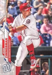 2020 Topps Base Set Ryan Zimmerman #385 card