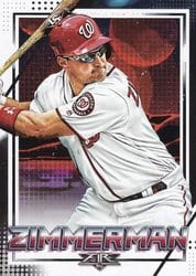 2020 Topps Fire Base Set Ryan Zimmerman #159 card
