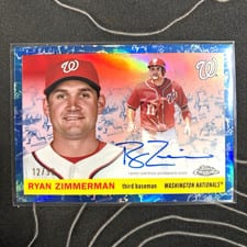 2025 Topps Chrome Platinum Autographs Ryan Zimmerman #CPA-RZ card
