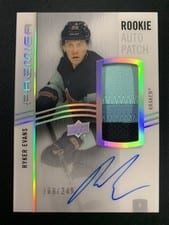 2023-24 Upper Deck Premier Acetate Rookie Autograph Patch Ryker Evans #AR-RE card