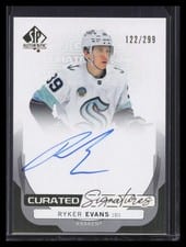 2024-25 SP Authentic Curated Signatures Ryker Evans #SPC-RE card