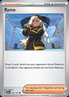 Obsidian Flames Ryme #194 card