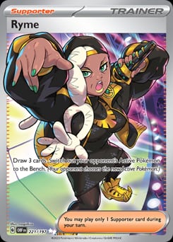 2023 Obsidian Flames Ryme #221 card