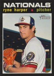 2020 Topps Heritage Base Set Ryne Harper #629 card