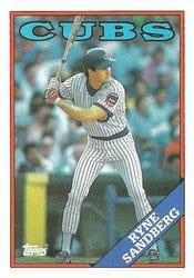 1988 Topps Base Set Ryne Sandberg #10 card