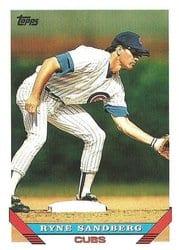 1993 Topps Base Set Ryne Sandberg #3 card