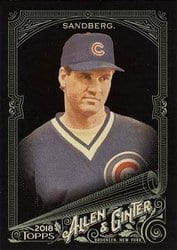 2018 Topps Allen & Ginter X Base Set Ryne Sandberg #213 card