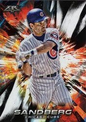 2018 Topps Fire Base Set Ryne Sandberg #10 card