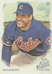 2019 Topps Allen & Ginter Base Set Ryne Sandberg #18 card