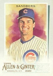 2020 Topps Allen & Ginter Base Set Ryne Sandberg #149 card