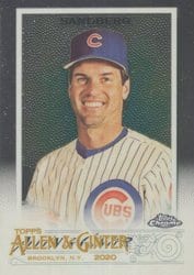 2020 Topps Allen & Ginter Chrome Base Set Ryne Sandberg #149 card
