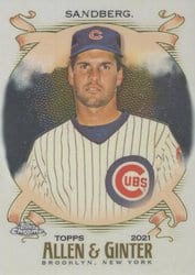 2021 Topps Allen & Ginter Chrome Base Set Ryne Sandberg #49 card