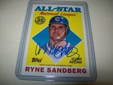 2023 Topps 1988 Topps Baseball All-Star Autographs Ryne Sandberg #88ASA-RS card