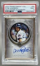 2023 Topps Transcendent Collection Gold Frame Autographs Ryne Sandberg #TCA-RS card