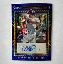 2025 Panini Select Legendary Signatures Ryne Sandberg #LS-RS card