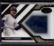 2025 Topps Tier One Clearly Perfect Autographs Ryne Sandberg #CPA-RS card