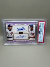 2024 Topps Definitive Collection Dual Autographs Ryne Sandberg / Christopher Morel #DAC-SM card