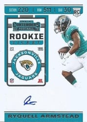 2019 Panini Contenders Base Set Ryquell Armstead #163 card