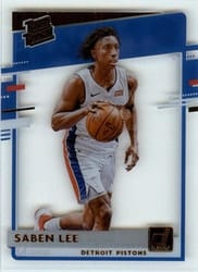 2020-21 Clearly Donruss Base Set Saben Lee #73 card