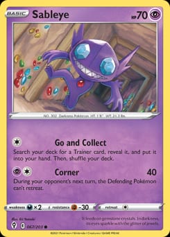 Evolving Skies Sableye #67 card