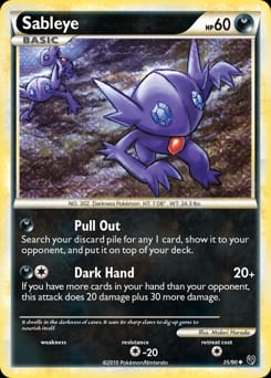 2010 HS—Undaunted Sableye #35 card