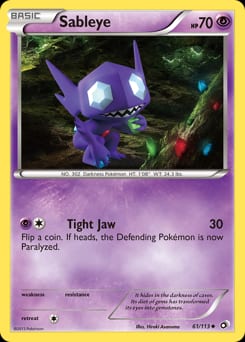 Legendary Treasures Sableye #61 card