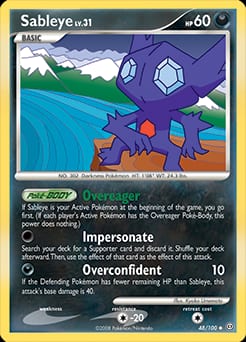 2008 Stormfront Sableye #48 card