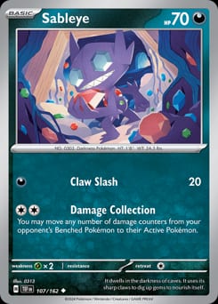 Temporal Forces Sableye #107 card
