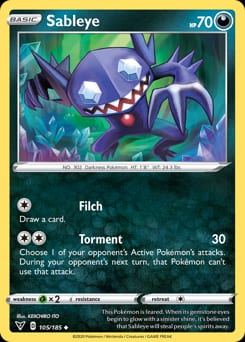 Vivid Voltage Sableye #105 card
