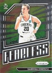 2023 Panini Prizm WNBA Fearless Sabrina Ionescu #2 card
