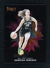 2025 Panini Select WNBA Black Color Blast Sabrina Ionescu #8 card