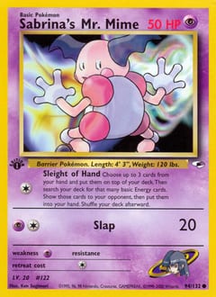 Gym Heroes Sabrina's Mr. Mime #94 card