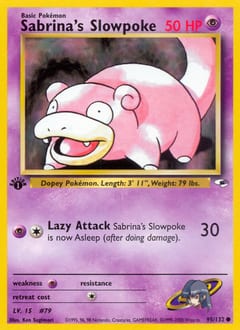Gym Heroes Sabrina's Slowpoke #95 card