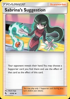 Hidden Fates Sabrina's Suggestion #65 card