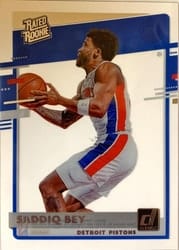 2020-21 Clearly Donruss Base Set Saddiq Bey #90 card