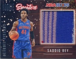 2020-21 Hoops Rookie Sweaters Saddiq Bey #RSW-SBY card