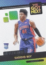 2020-21 Hoops We Got Next Saddiq Bey #19 card