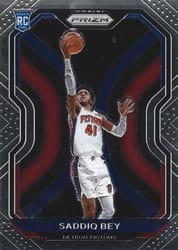 2020-21 Panini Prizm Base Set Saddiq Bey #284 card