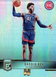 2021-22 Donruss Elite Base Set Saddiq Bey #198 card