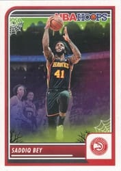 2023-24 Hoops Haunted Hoops Base Set Saddiq Bey #17 card