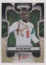 2018 Panini Prizm World Cup Sadio Mane Black & Gold Wave #282 card